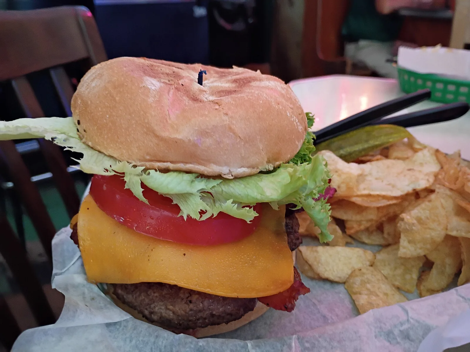 A cheeseburger at Callaghan's Irish Social Club in Mobile, Ala.